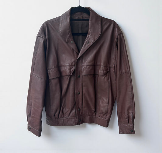 Beged-Or Brown Leather Jacket |1980