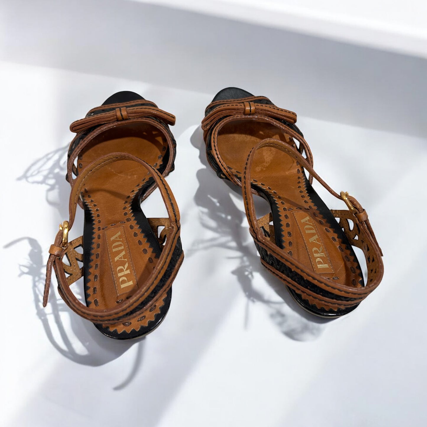 Vintage Prada heeled sandals