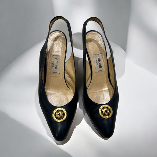80’s Celine Slingback shoes