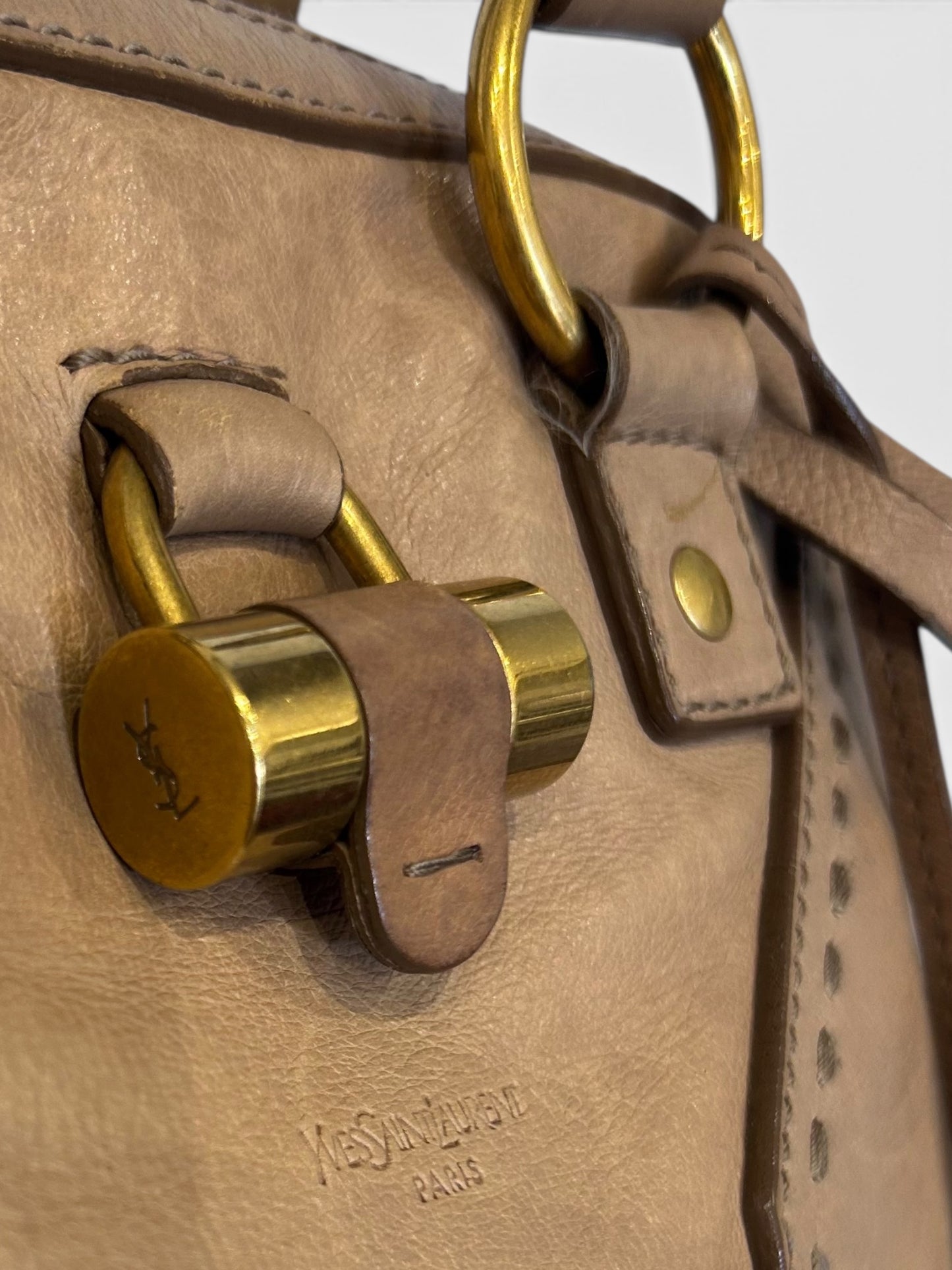 Vintage Yves Saint Laurent Muse Leather Shoulder Bag |Early 2000s