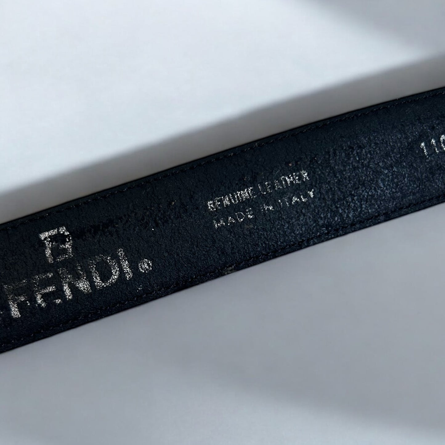 Fendi Zucca Leather Belt |Early 2000s