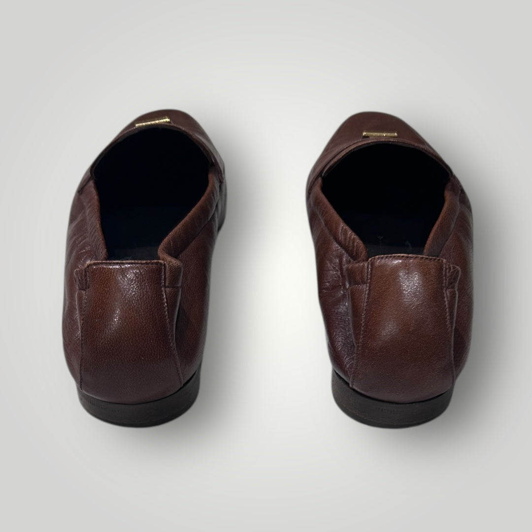 1990 Fendi Brown Leather Loafers