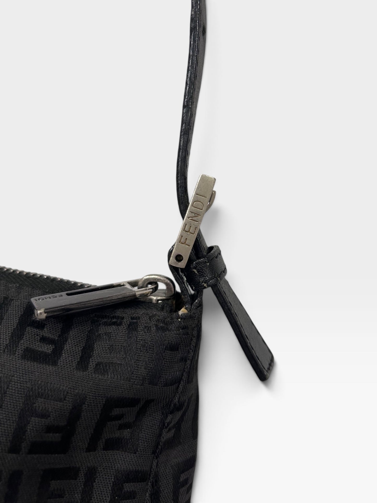 Vintage Fendi Zucca Shoulder Bag| Late 1990s / Early 2000s