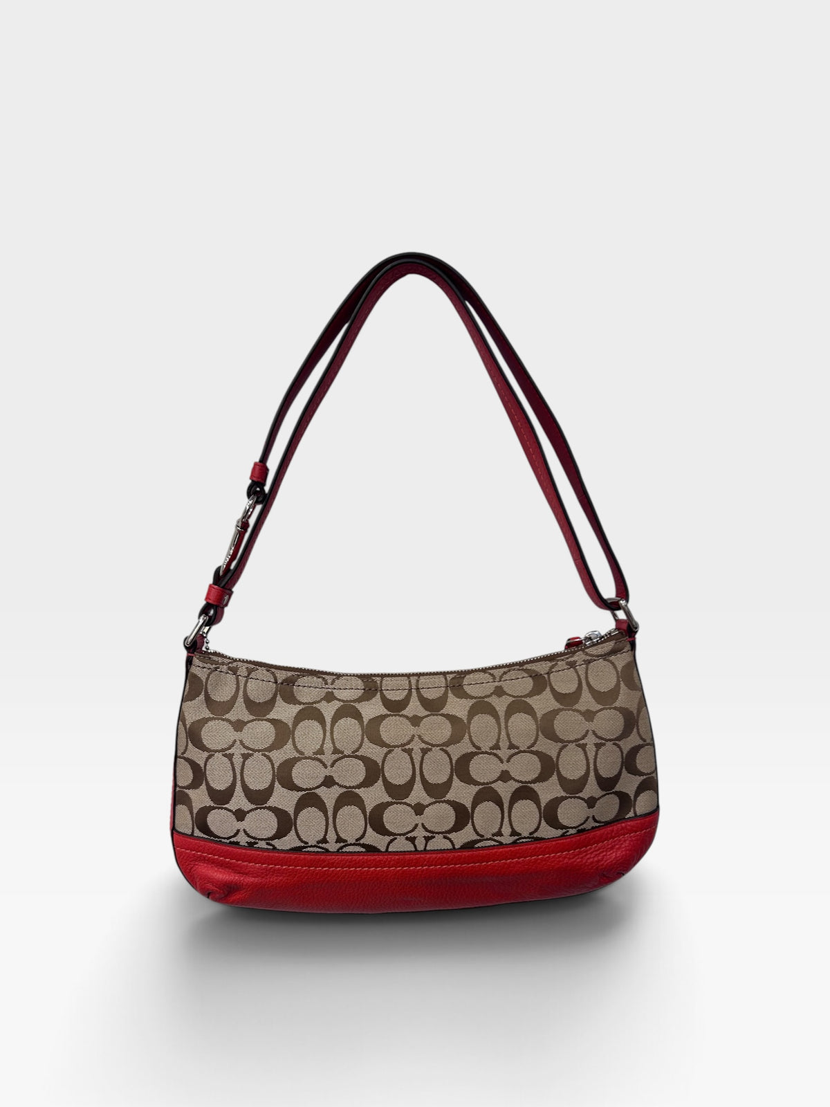 Vintage Coach Signature Monogram Shoulder Bag|Early 2000d
