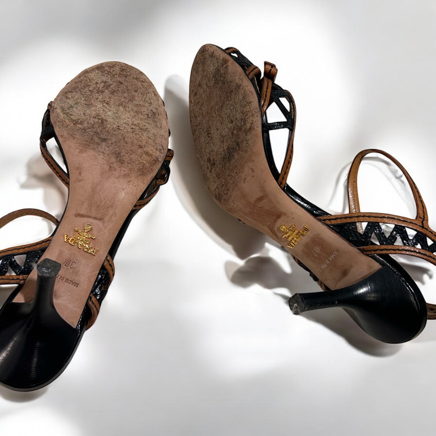 Vintage Prada heeled sandals