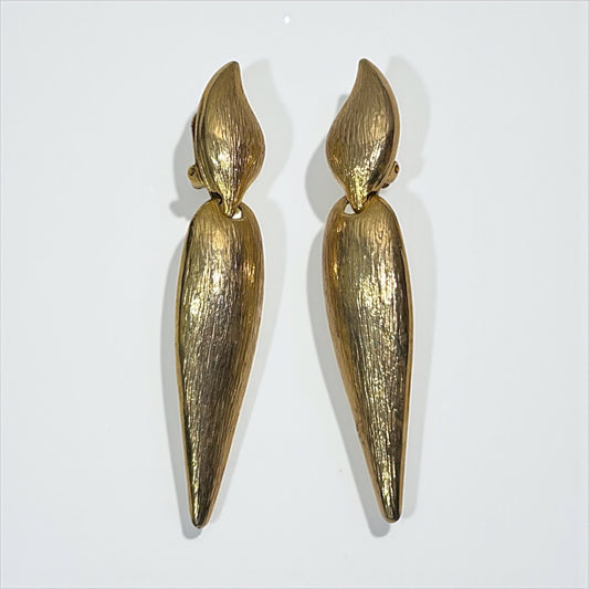 Vintage Gold-Tone Statement Earrings