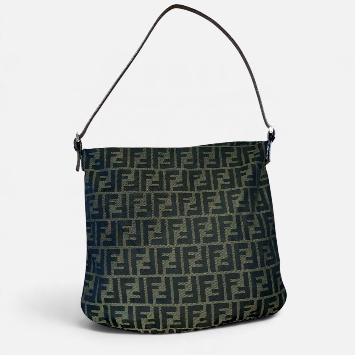 Vintage Fendi Zucca Shoulder Bag | Early 2000s