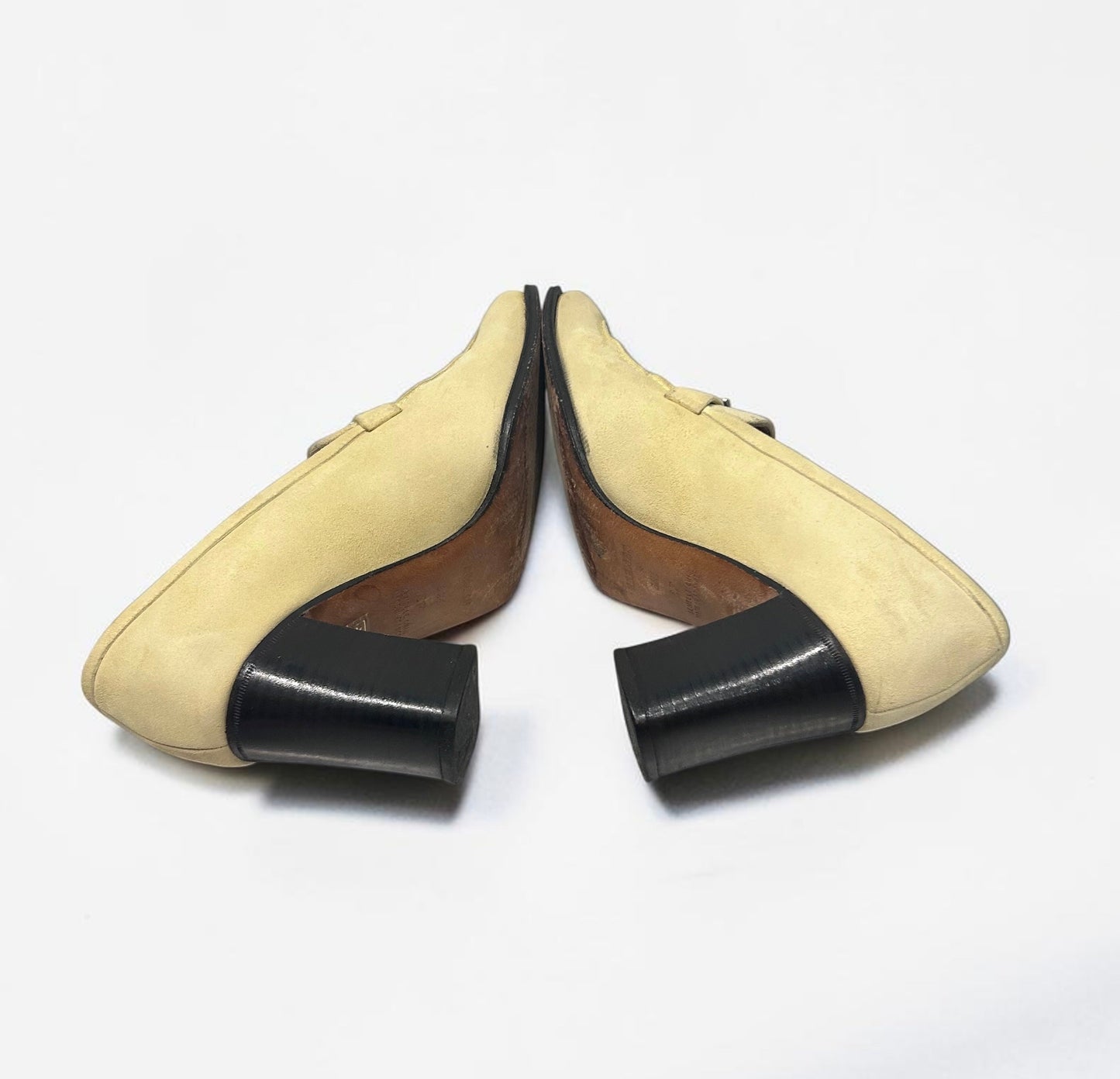Vintage Hermès Suede Loafer Pumps with H Buckle | Early 2000s