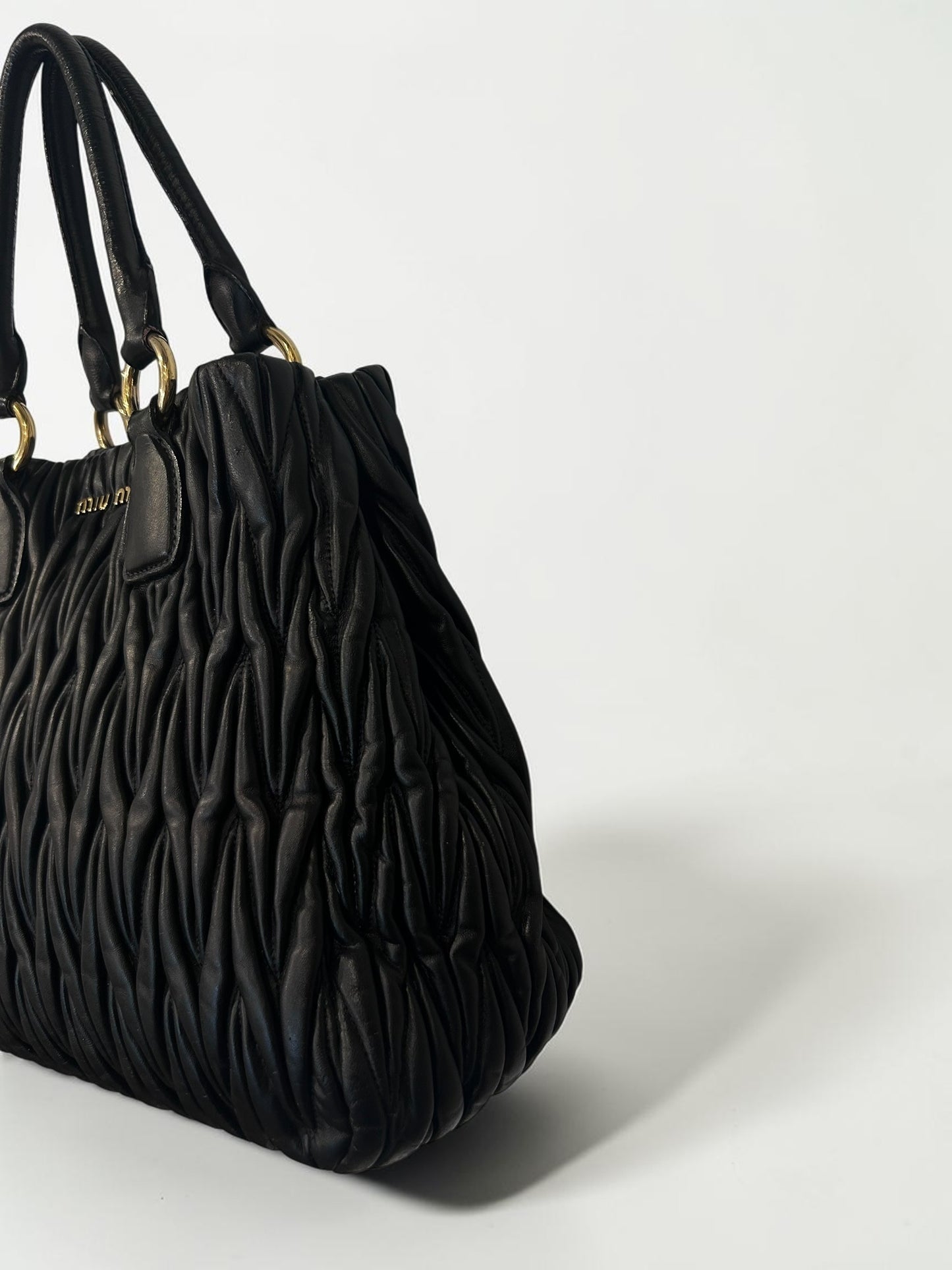 Miu Miu Matelassé Leather Bag |Early 2000s