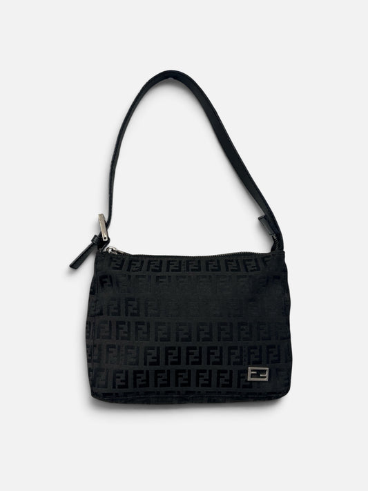 Vintage Fendi Zucca Shoulder Bag| Late 1990s / Early 2000s