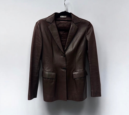 OPIPIX Leather Tailored Blazer|1990’s
