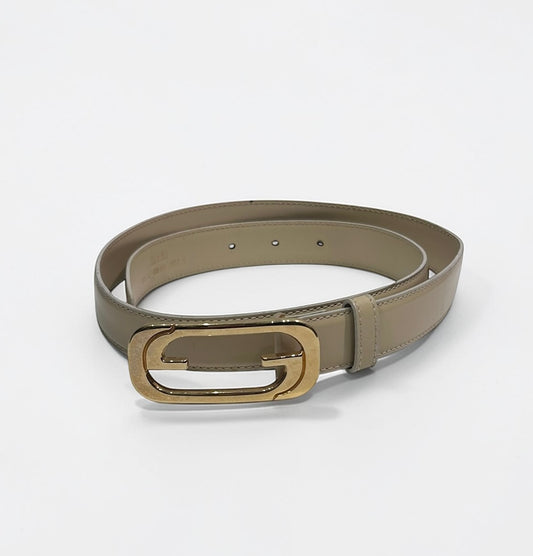 Vintage Gucci Interlocking Buckle Leather Belt| Late 1990