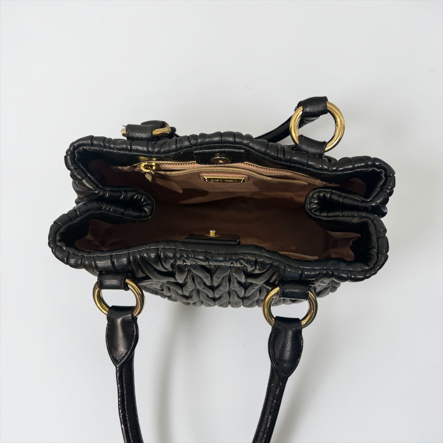Miu Miu Matelassé Leather Bag |Early 2000s