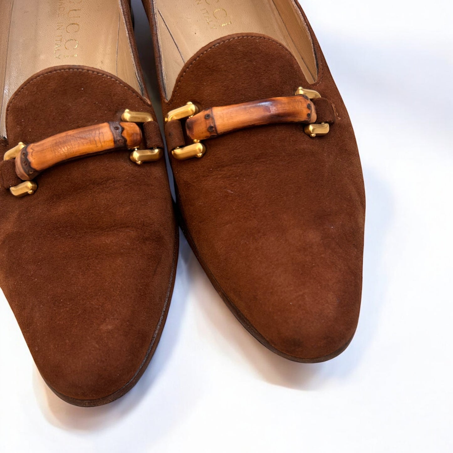 Vintage Gucci Bamboo loafers