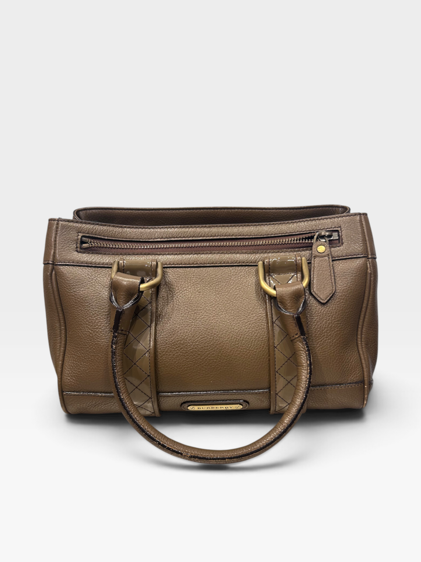 Vintage Burberry Leather Shoulder bag |Early 2000s
