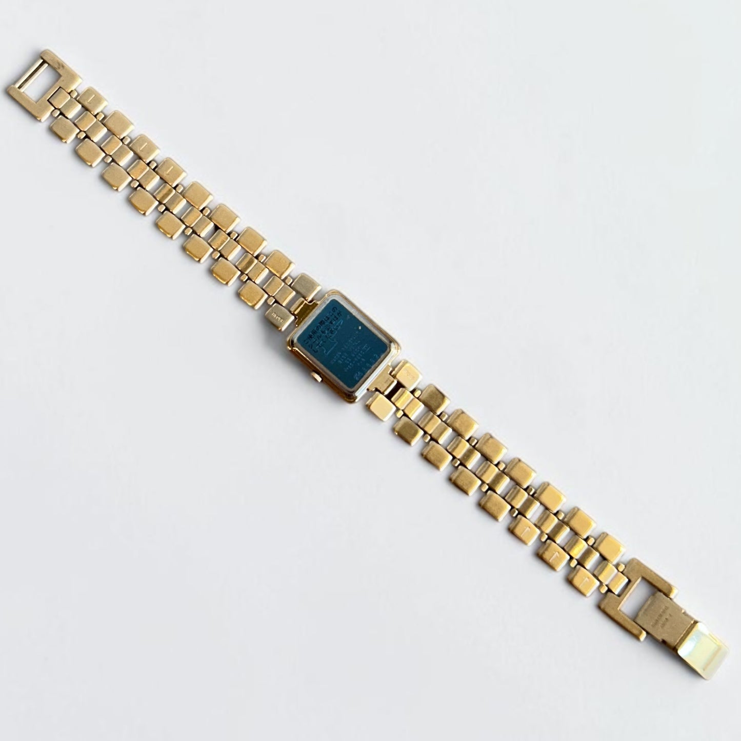 Vintage Gold Plated Bracelet Watch by Pigaro Paris|1990s