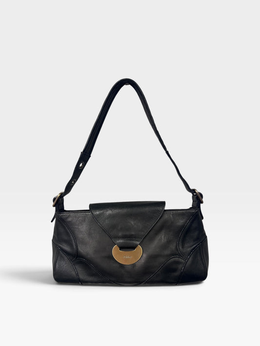 Vintage Chloé Brown Leather Shoulder Bag|1990s