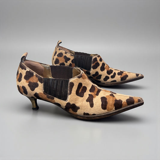 Dolce & Gabbana Leopard Harako Kitten Heel Shoes