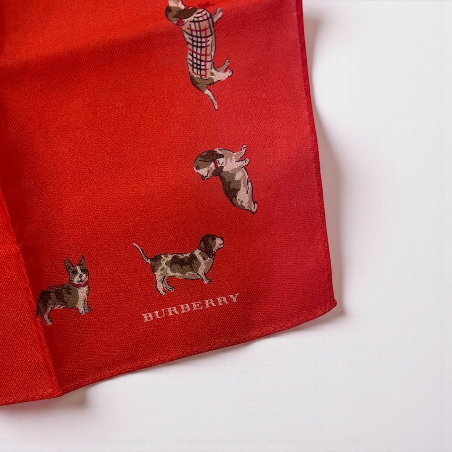 Vintage Burberry Silk Handkerchief