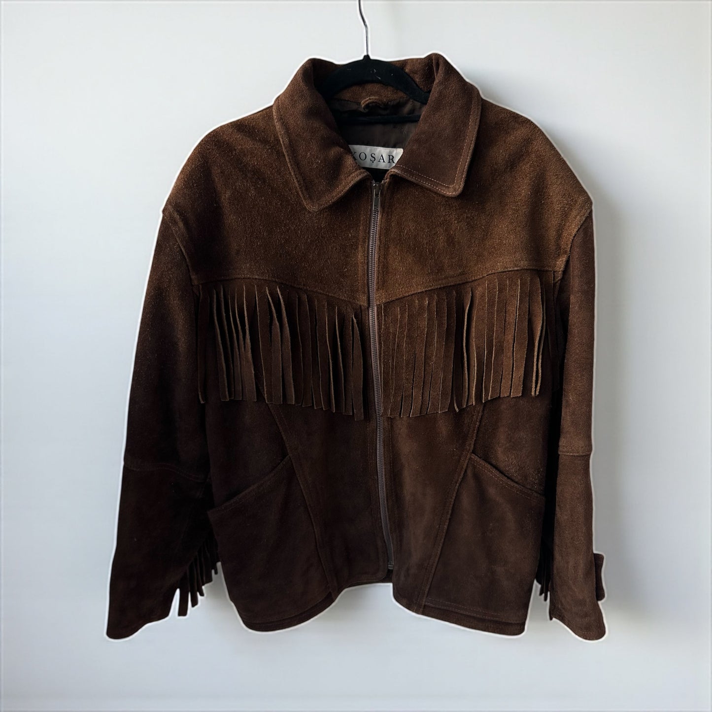 Vintage Suede Fringe Jacket