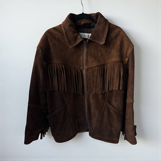 Vintage Suede Fringe Jacket