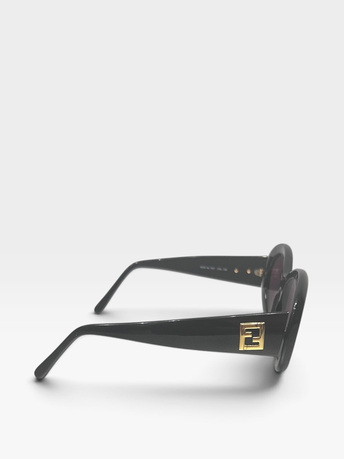Vintage Fendi Black Oval Sunglasses| 1990s