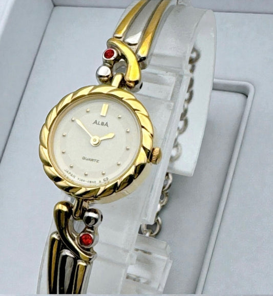 ALBA by Seiko Gold-Tone Bracelet Watch | 1990s