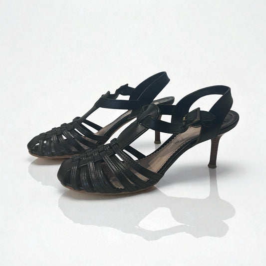 Chloe’ Leather Slingback Sandals