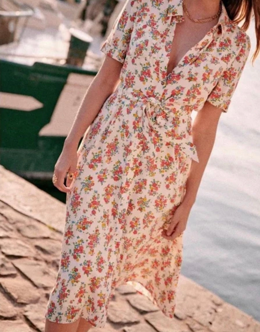 Sézane Adele shirt midi dress