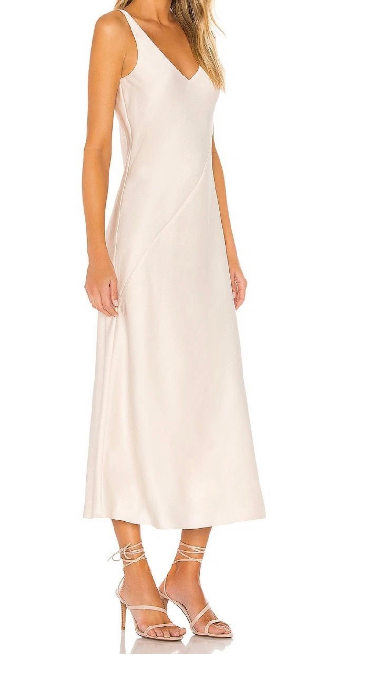Line&Dot Satin maxi dress
