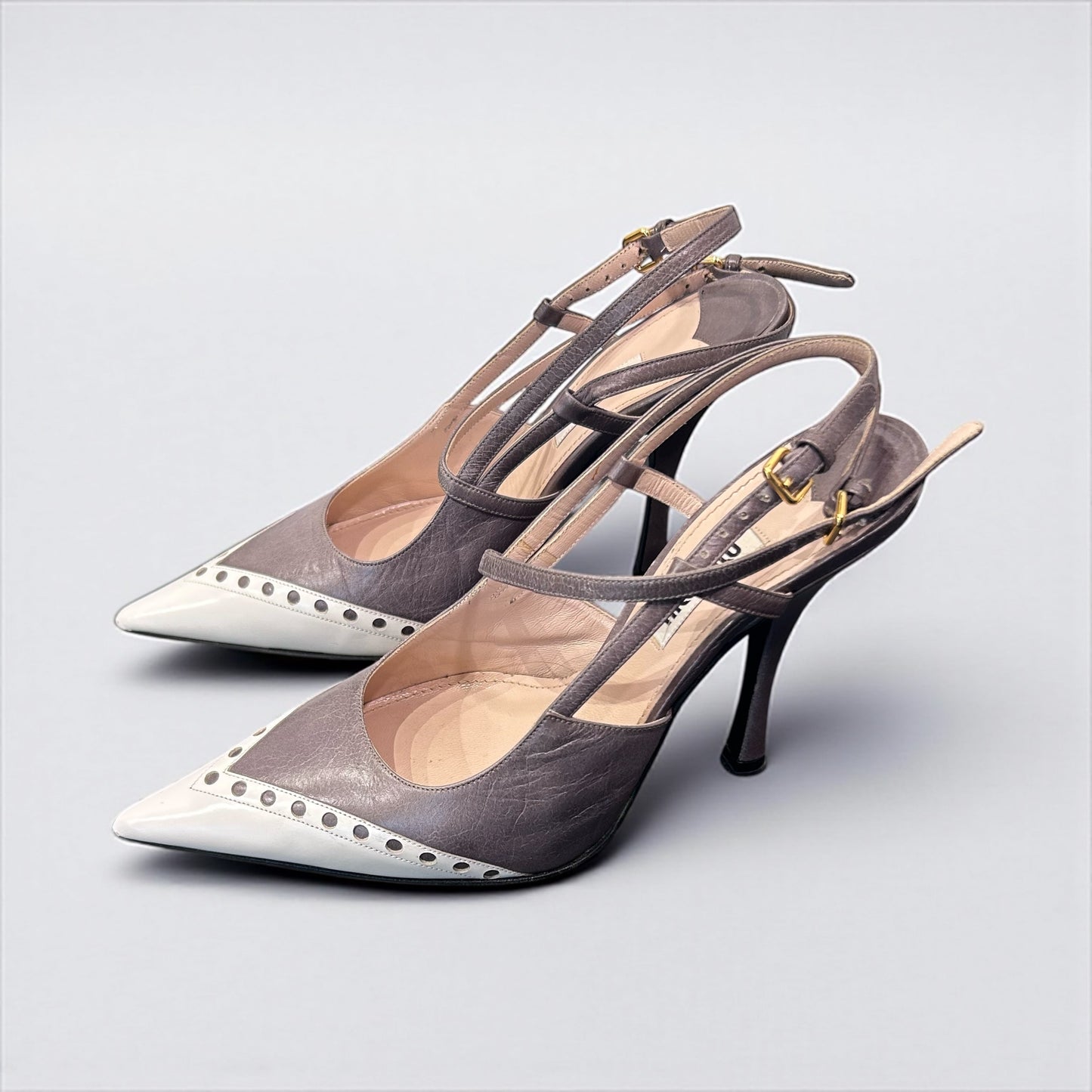 Miu Miu Spring/Summer 2013 Two-Tone Pointed Toe Heels