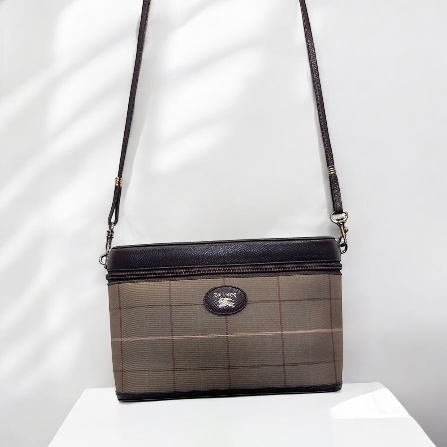 Vintage Burberry Check Crossbody Bag