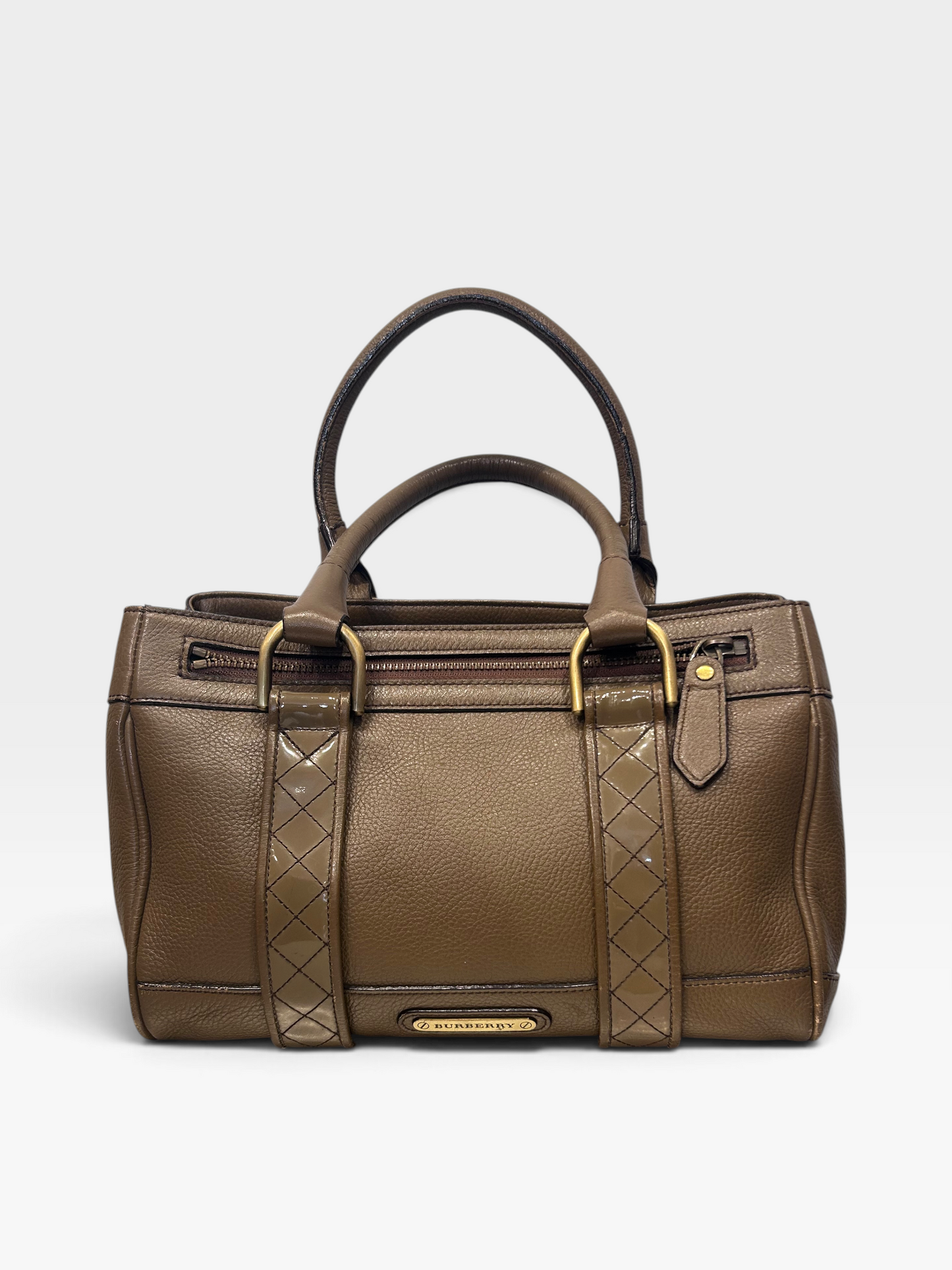 Vintage Burberry Leather Shoulder bag |Early 2000s