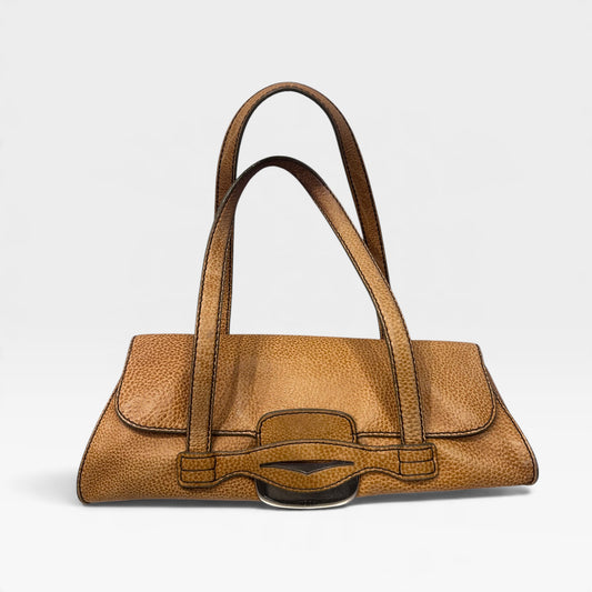 Vintage Tod’s Tan Leather Shoulder Bag | Early 2000s