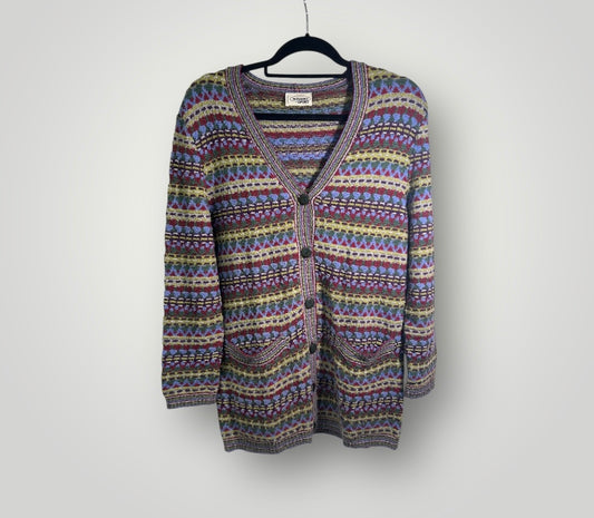Vintage Missoni Sport Multicolor Knit Cardigan