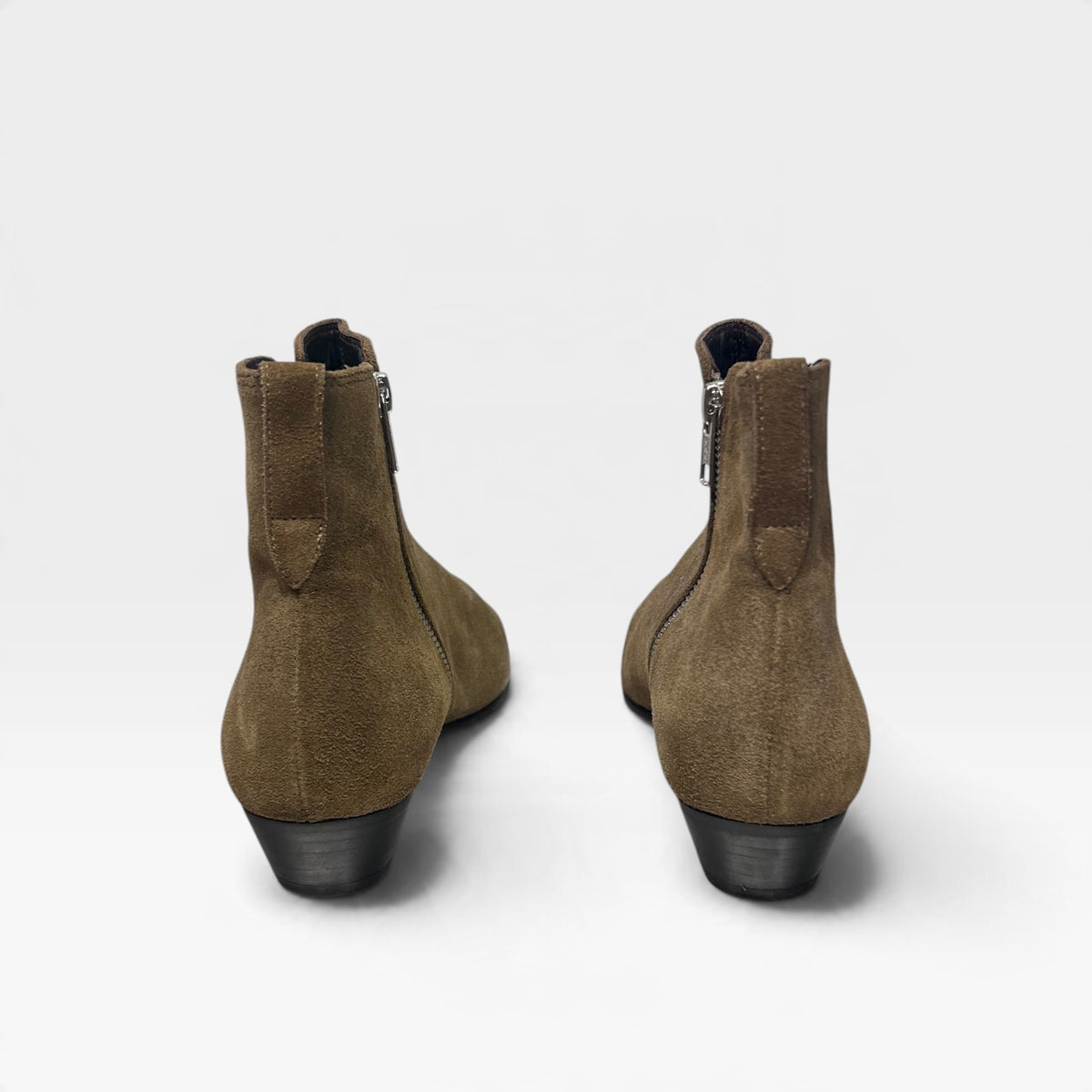 Isabel Marant Khaki Suede Ankle Boots