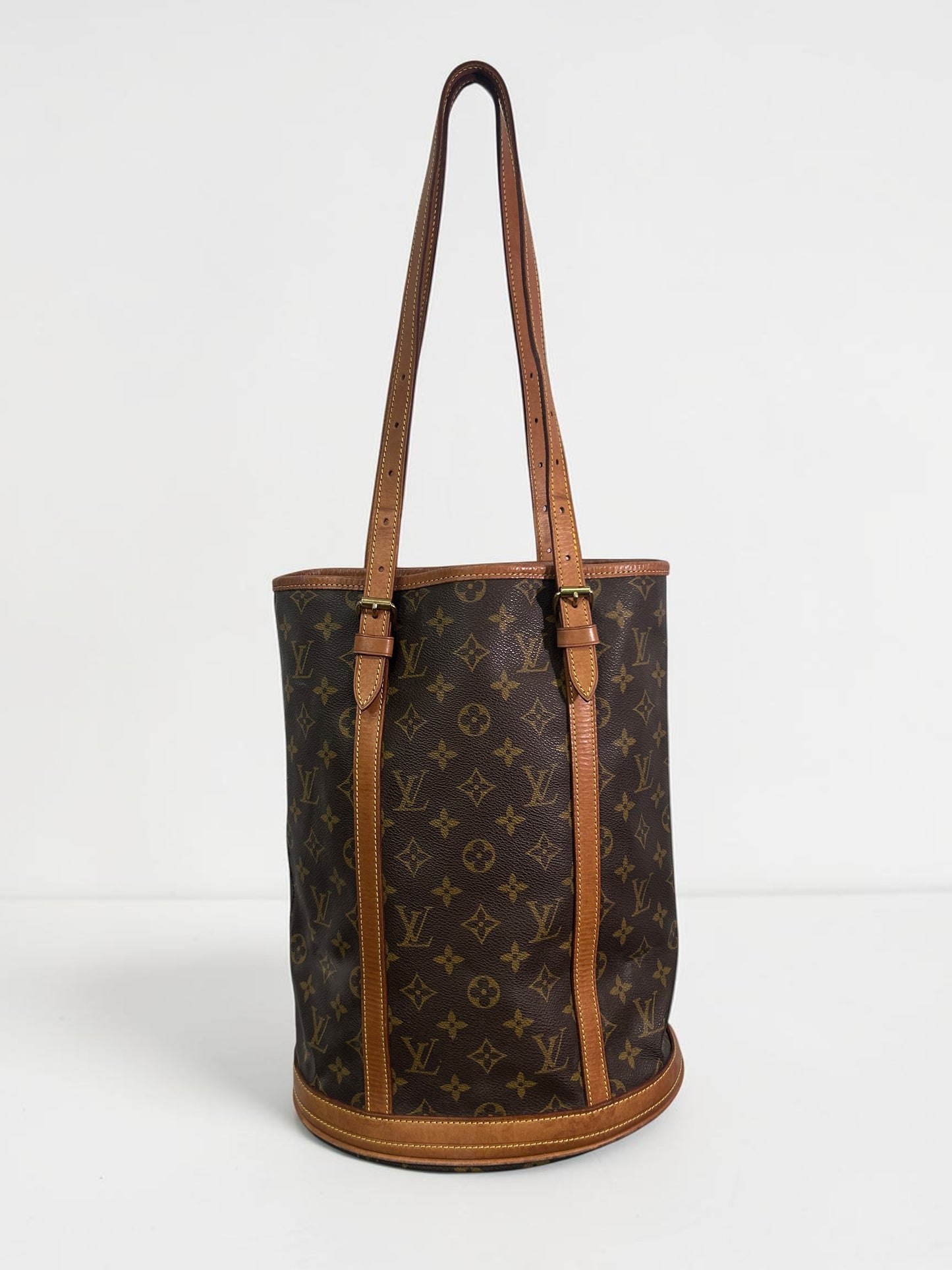 Vintage Louis Vuitton Monogram Bucket GM Tote Bag with Pochette | Late 1990s