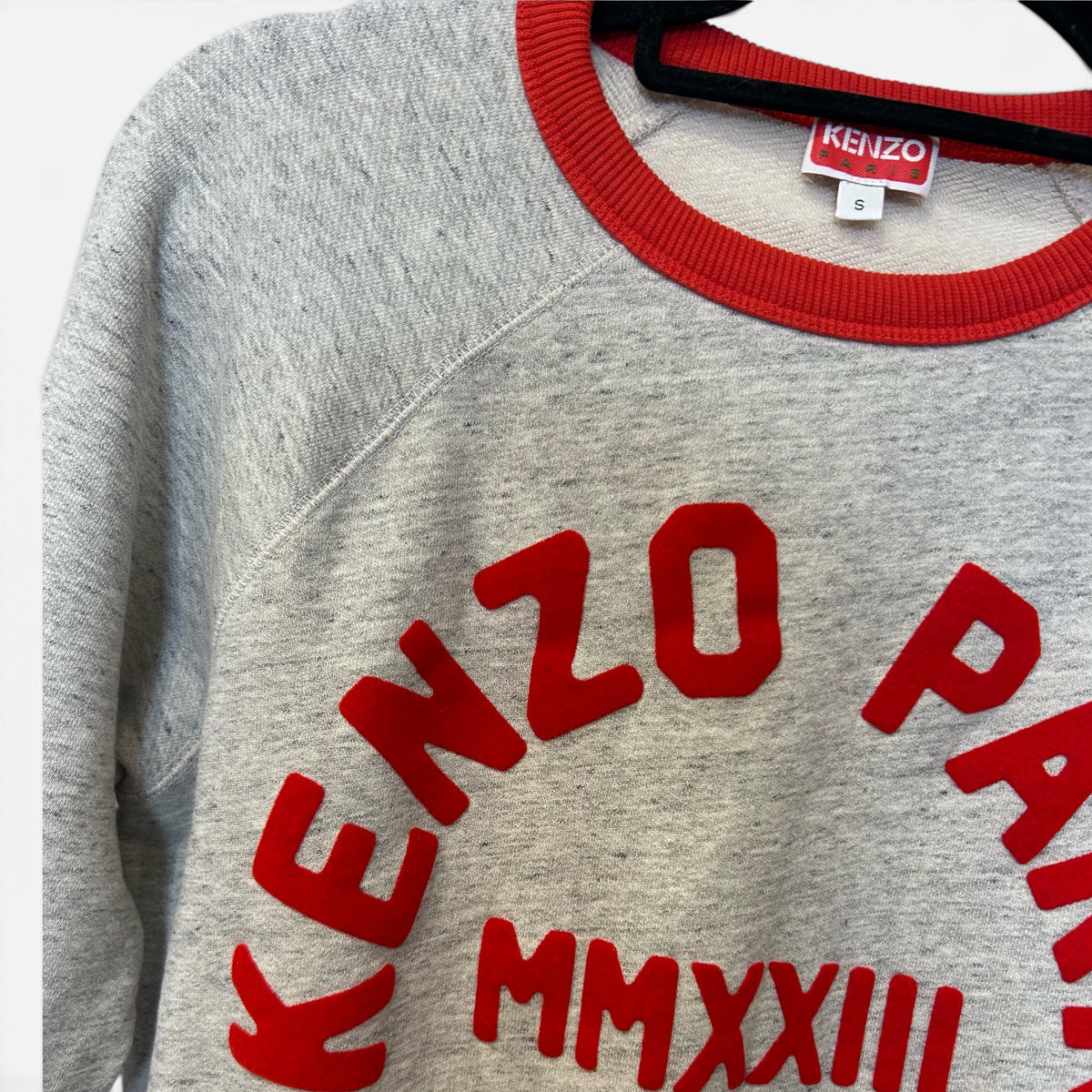 Kenzo Paris Rue Vivienne Grey Cotton Sweatshirt