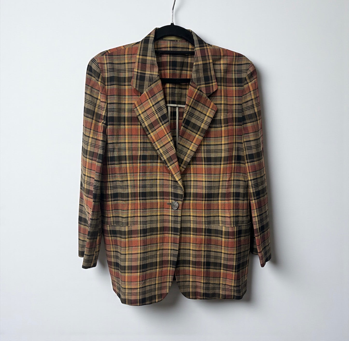 Burberrys Vintage Checked Blazer, Late 1980s–Early 1990s