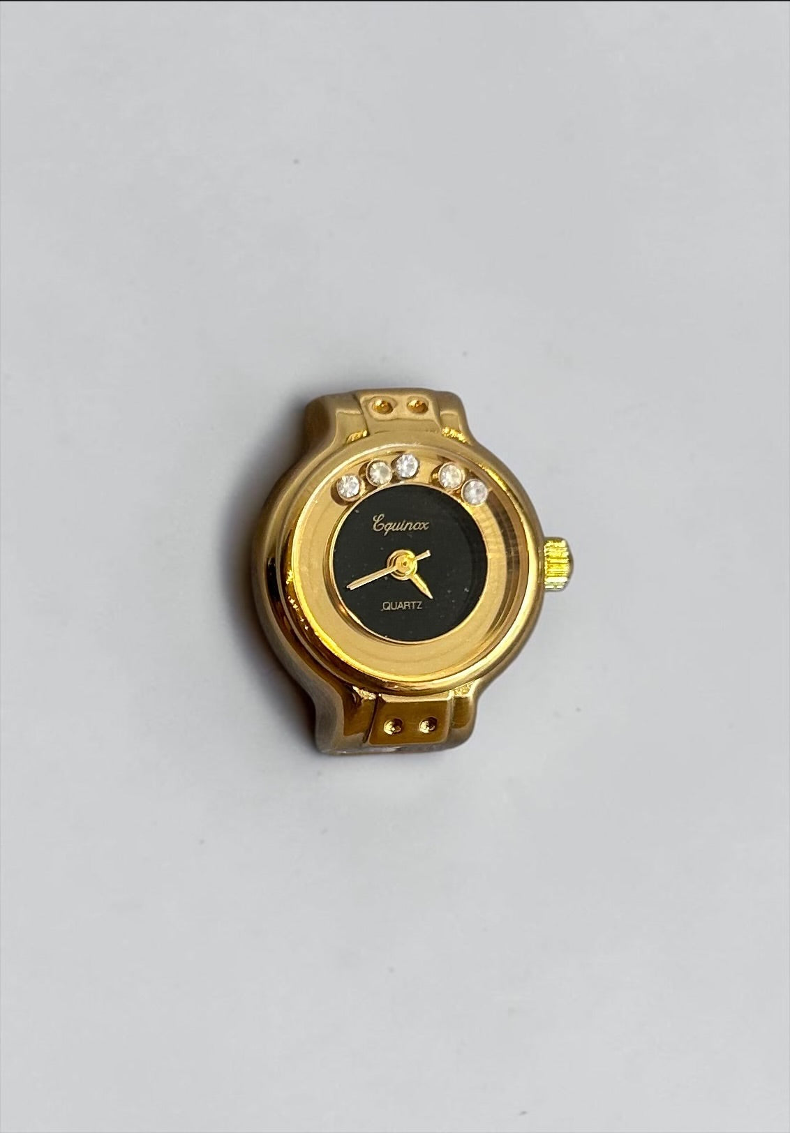Vintage Equinox Crystal Ring Watch|Early 2000