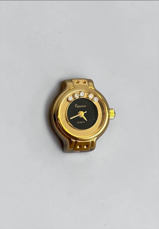 Vintage Equinox Crystal Ring Watch|Early 2000