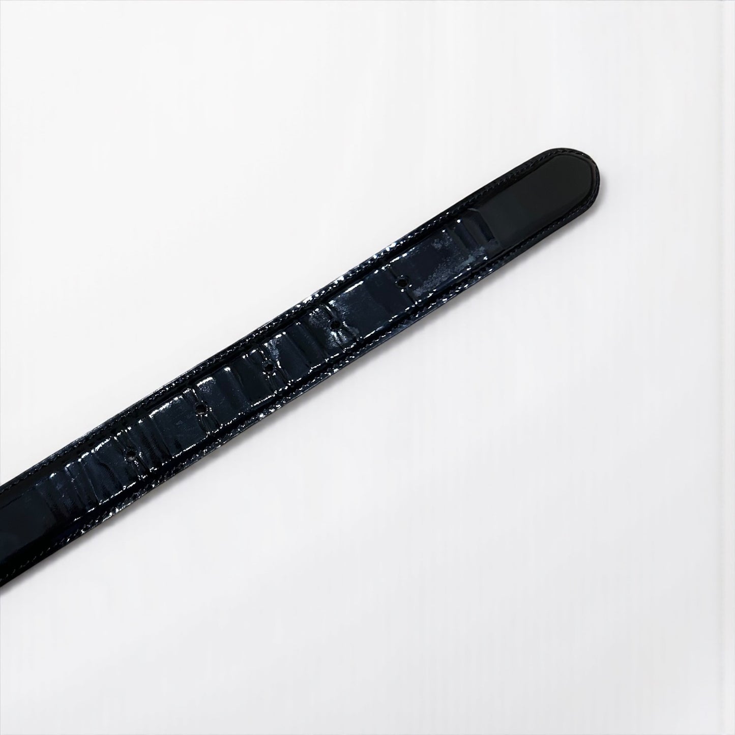 Vintage Fendi Black Patent Leather Belt | Late 90’s