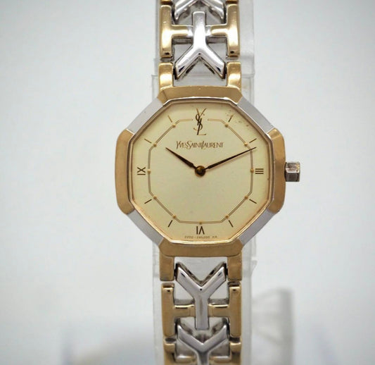 Vintage Ysl gold &silver watch