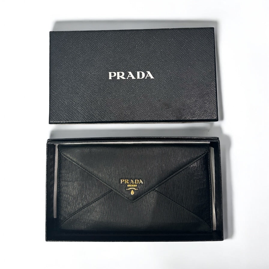 Prada Vitello move envelope wallet
