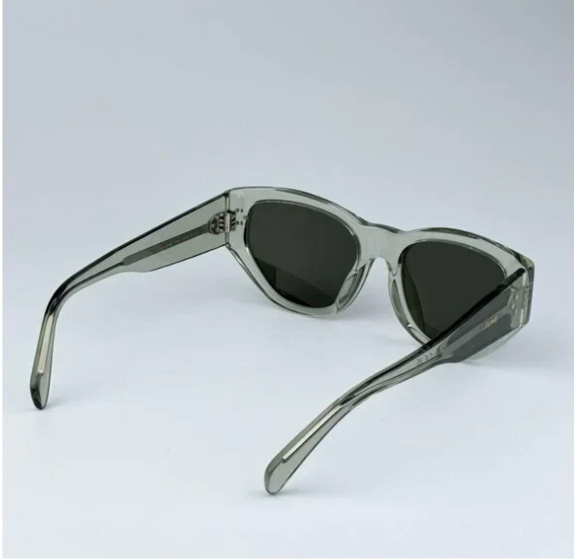 Celine Transparent green Cat eye sunglasses