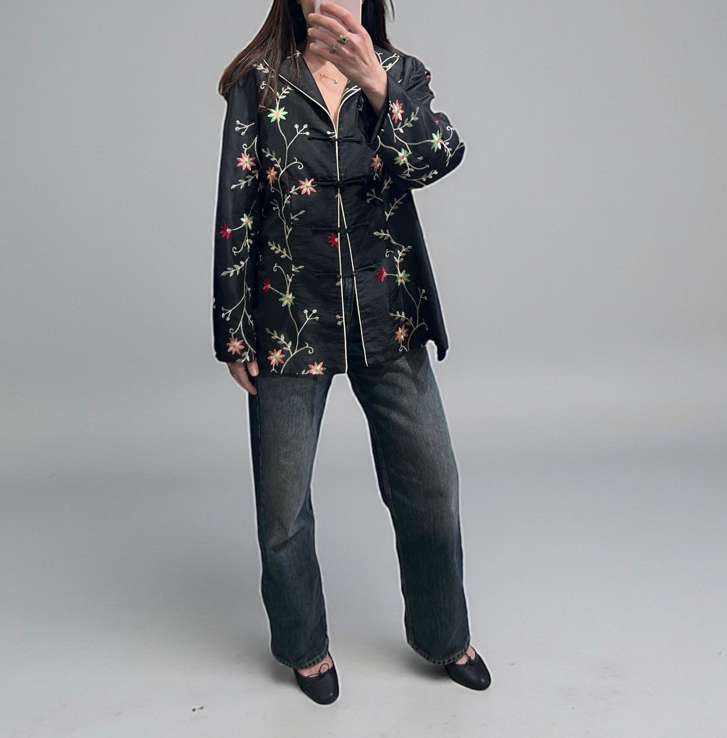 Vintage Grace Chuang New York Embroidered Oriental Jacket