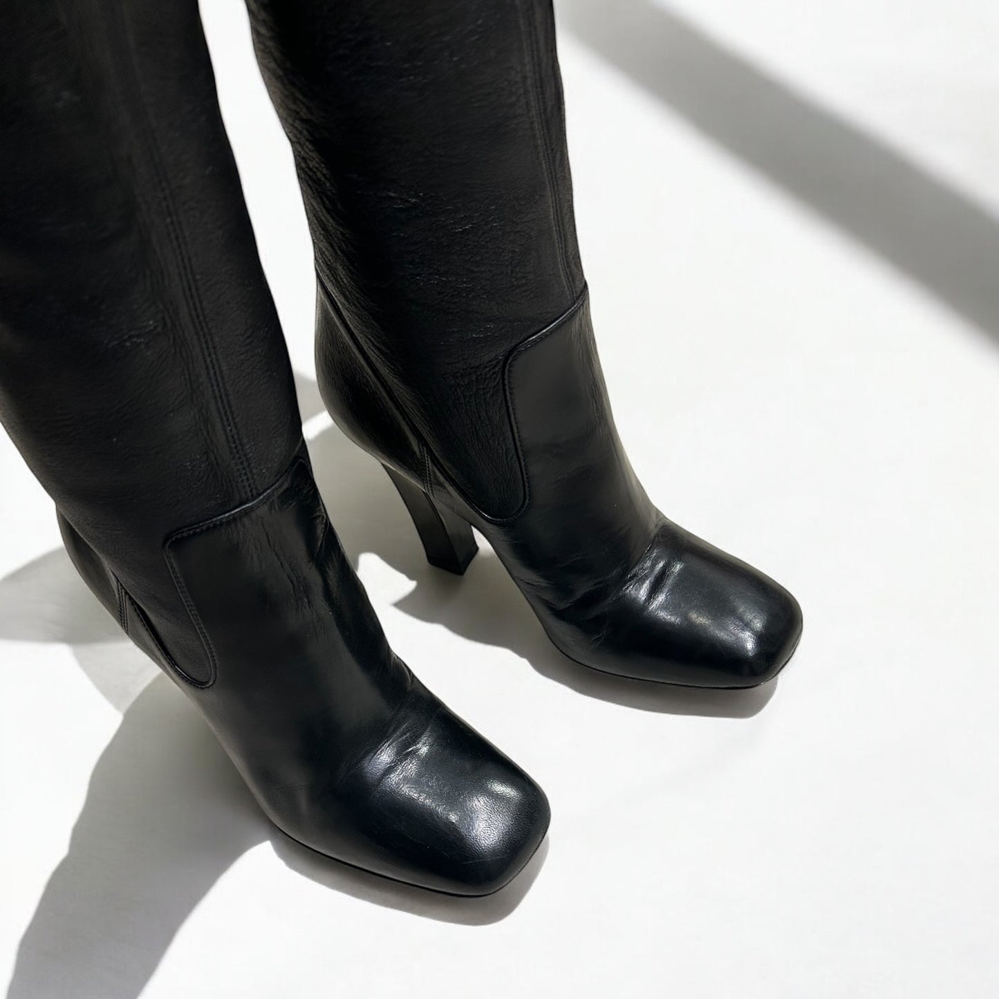 Vintage Ysl high knee high boots