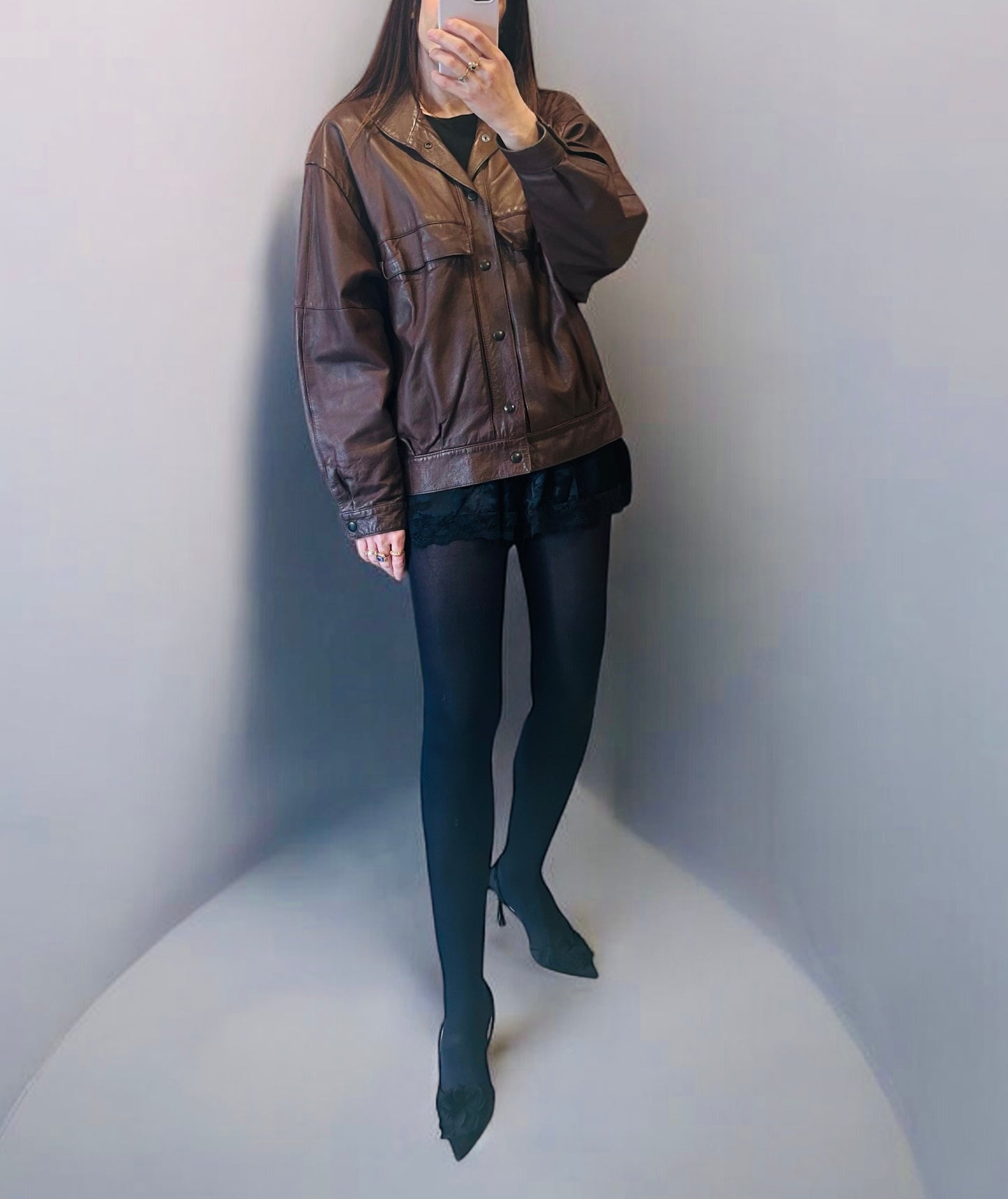 Beged-Or Brown Leather Jacket |1980