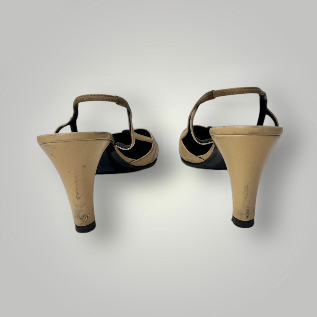 Vintage Chanel Two-Tone Slingback Heel