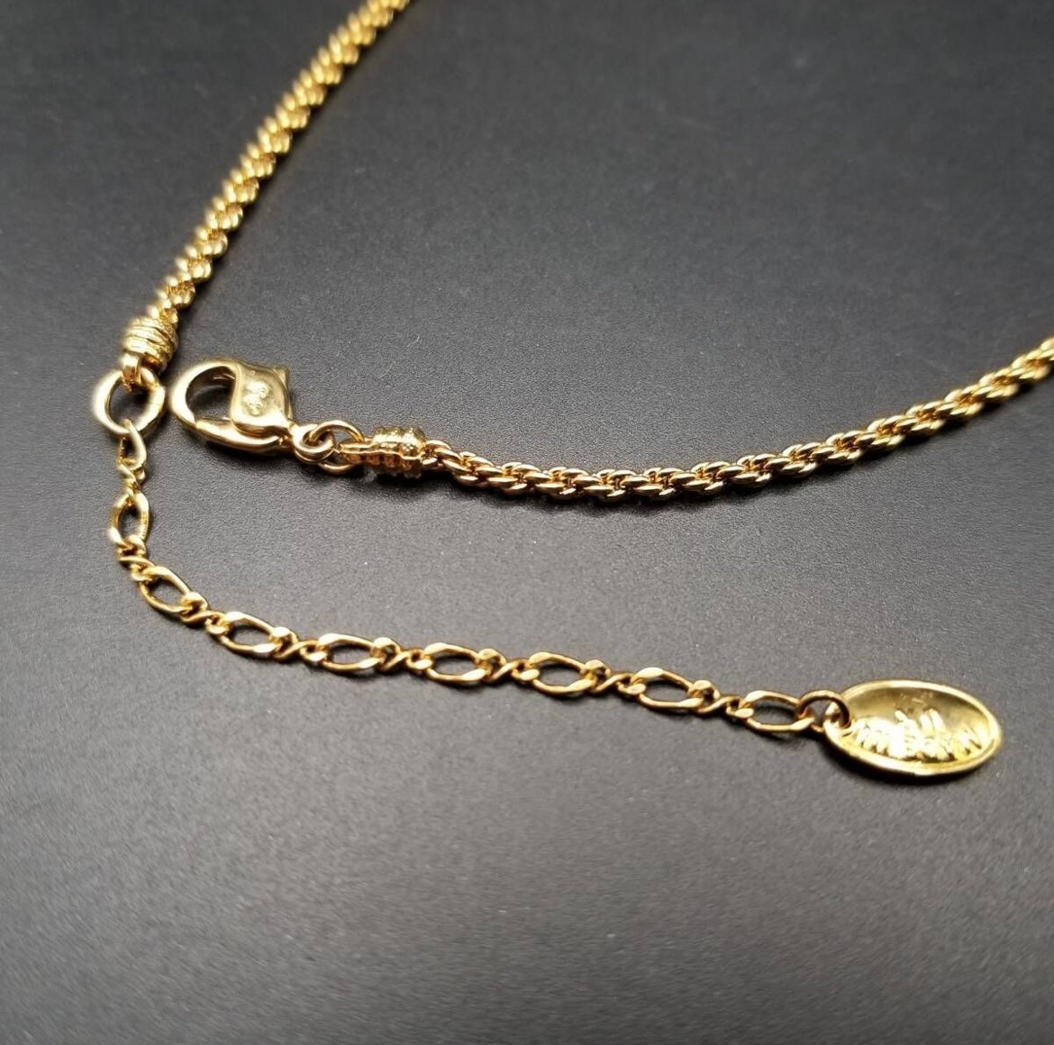 Vintage Attwood & Sawyer Crystal Drop Necklace |90s